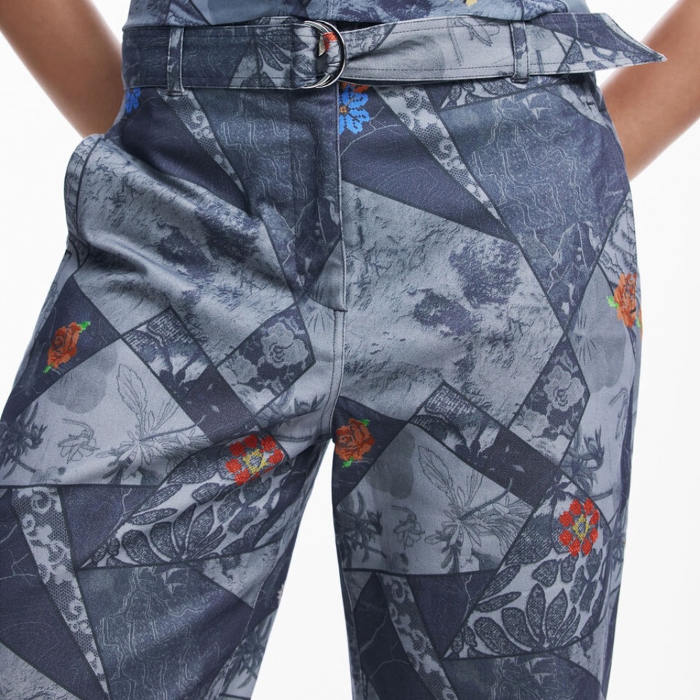 DESIGUAL PATCHWORK PANTS